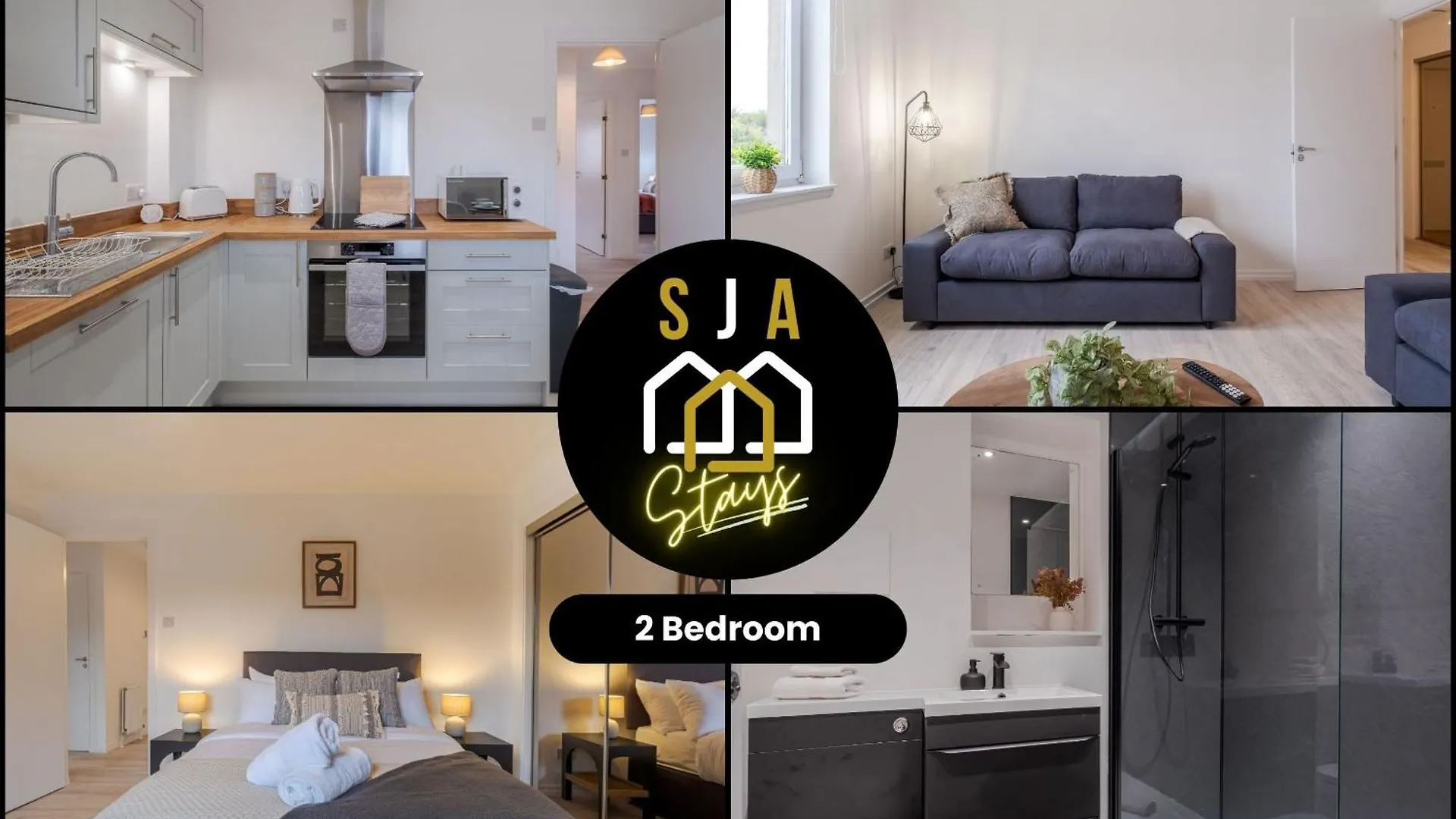 Merkland Stay - Sja Stays - Modern 2 Bed Apartment Aberdeen